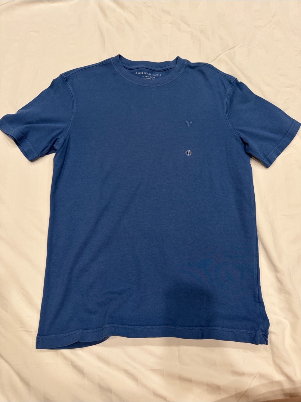 American Eagle Super Soft Blue Standard Fit Crewneck T-Shirt Size XS NWT